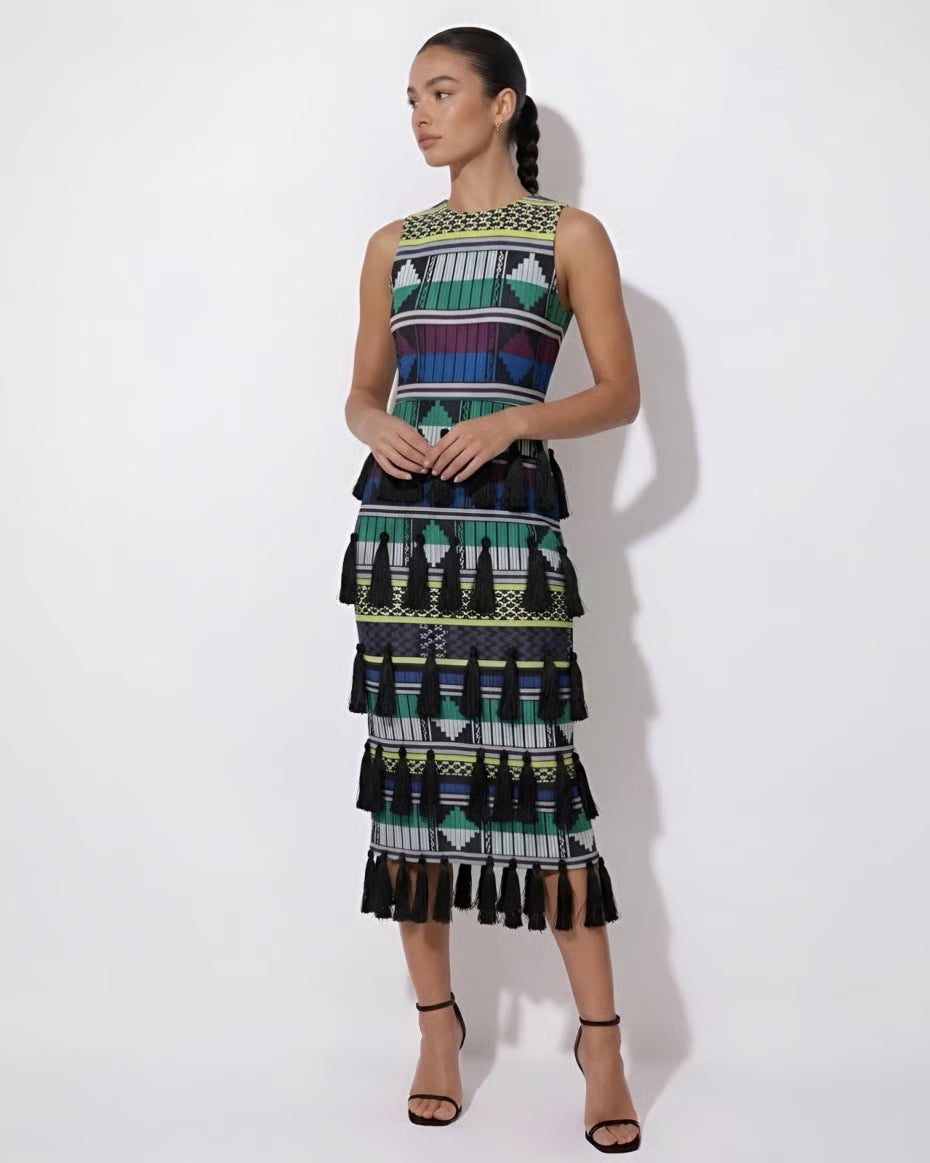 Kaaya Lisa Akwette Tassel Dress