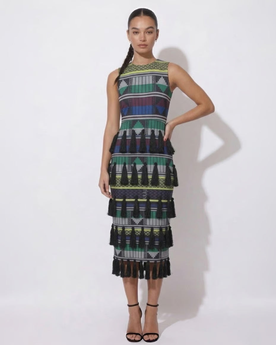 Kaaya Lisa Akwette Tassel Dress